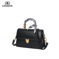 lohasys top master design brand womens bags womens one shoulder diagonal bags silk scarf decorated handbags