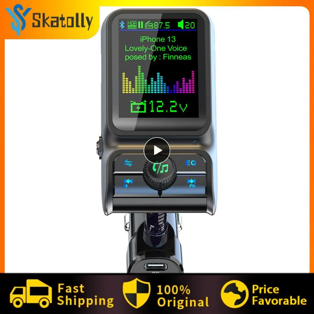 

Bc85 Car Bluetooth Practical Lyrics Synchronization Display Qc3.0 Fast Charging Durable Universal Lyrics Sync Mp3 Player