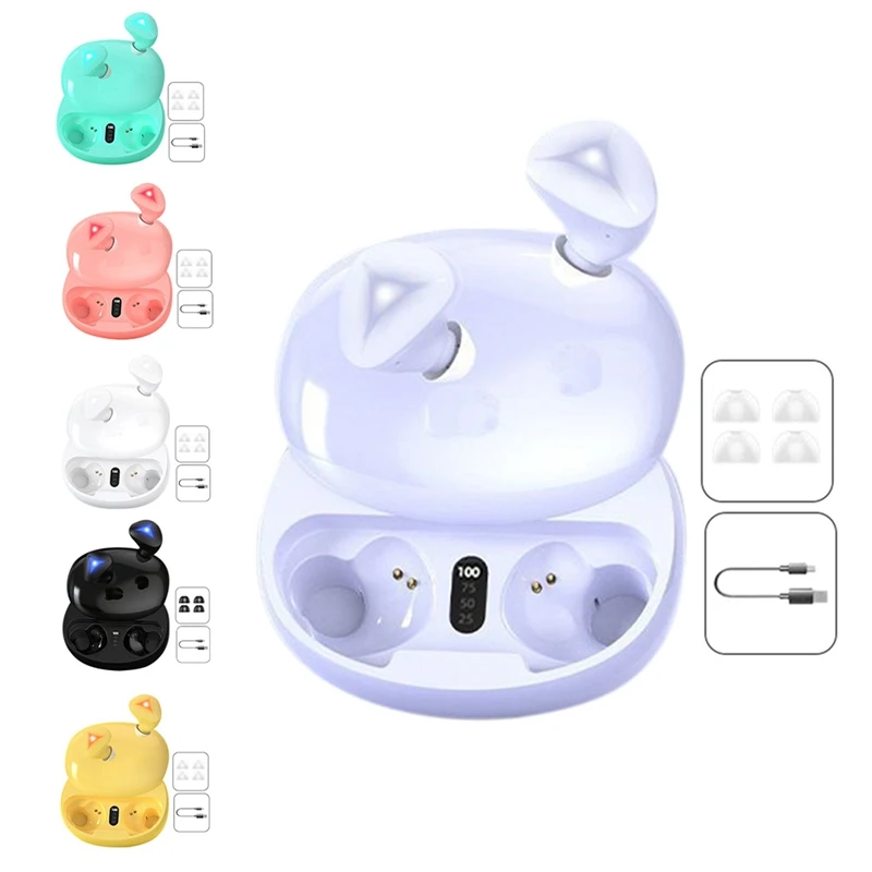 

S180 Macaron Wireless Bluetooth Headset Tws Mini Touch Digital Display In-Ear Headphones