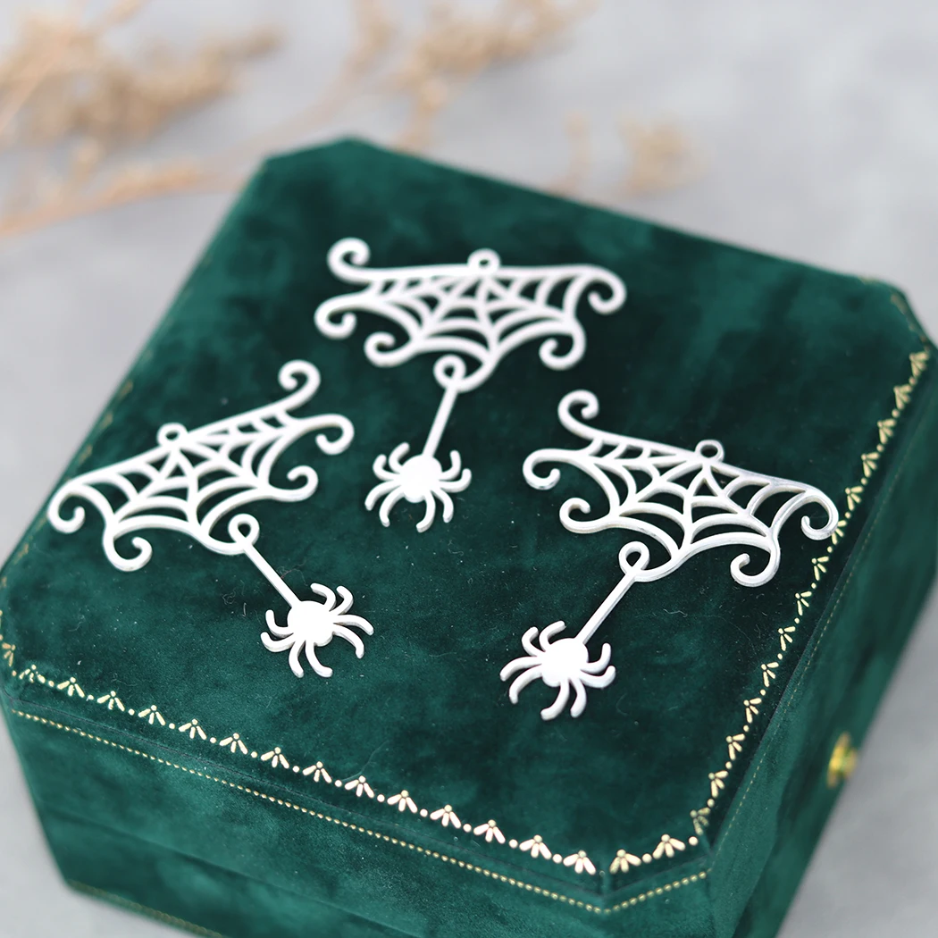 Серьги-подвески из нержавеющей стали с кисточками 3 шт