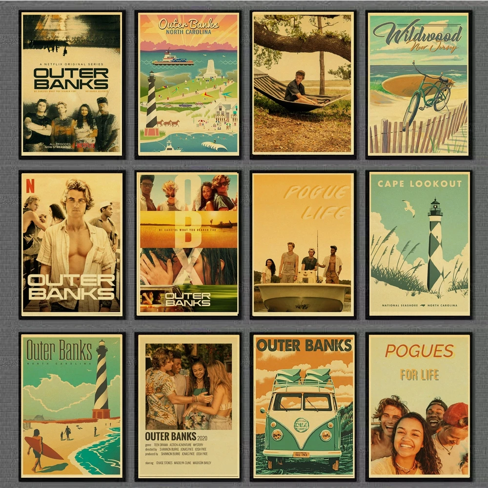 

Vintage TV show Outer Banks Retro Print Art Canvas Poster For Living Room Decor Home Wall Picture