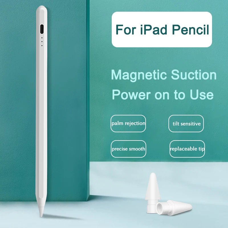

Стилус AWIND для iPad Pro Mini Air, Apple Pencil 1-й сенсорный экран 8-го поколения, долгий срок службы батареи