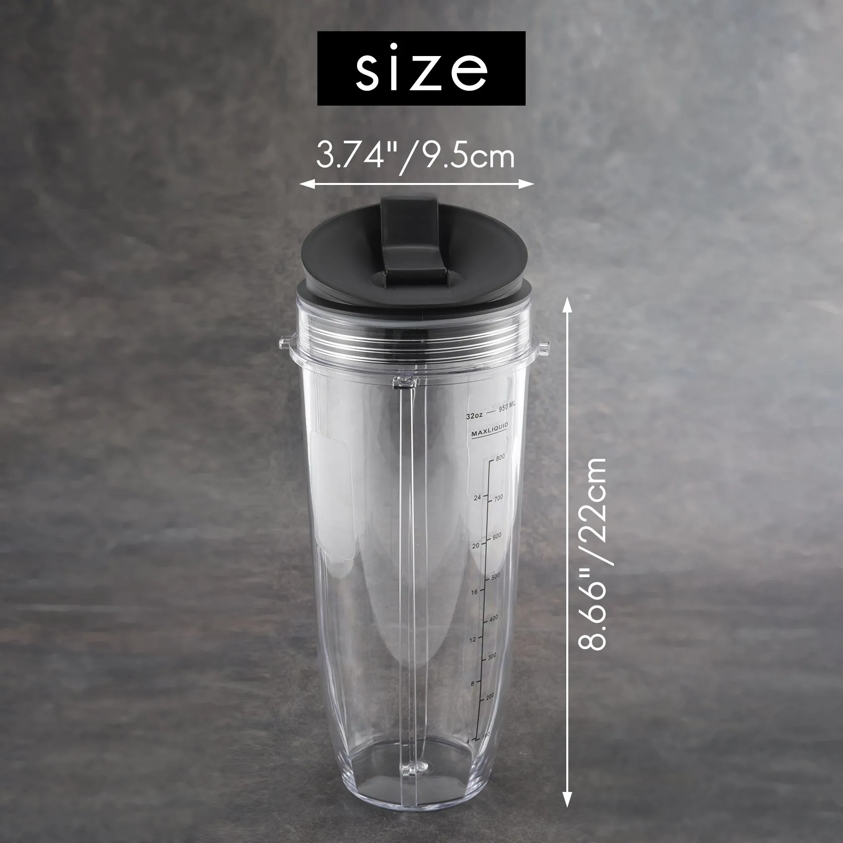 Чашка на 32 унции с герметичной крышкой. Запасные части и аксессуары Ninja для Nutri