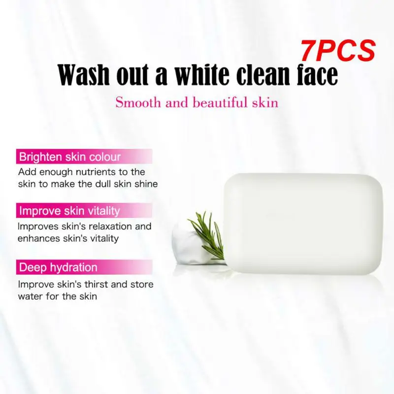 

7PCS 100g Snail Collagen Handmade Soap Face Body Cleansing Bleaching Soap Skin Moisturizing Brighten Hand-crafted Soap PM6861