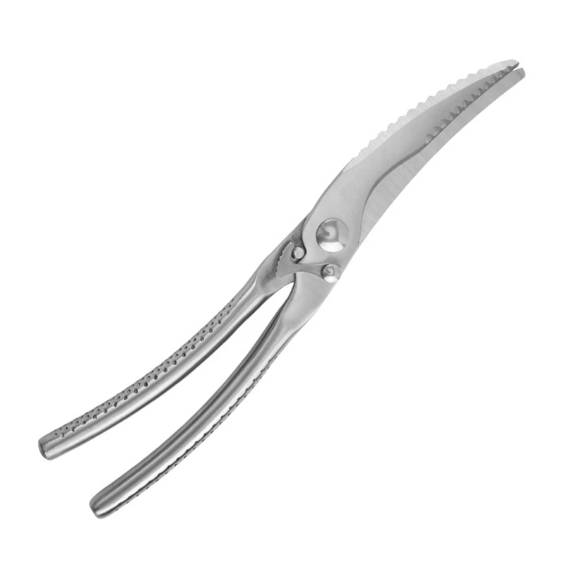 

Сверхмощные кухонные ножницы, ножницы из нержавеющей стали для птицы, подпружиненные пищевые ножницы для резки костей, куриц, мяса