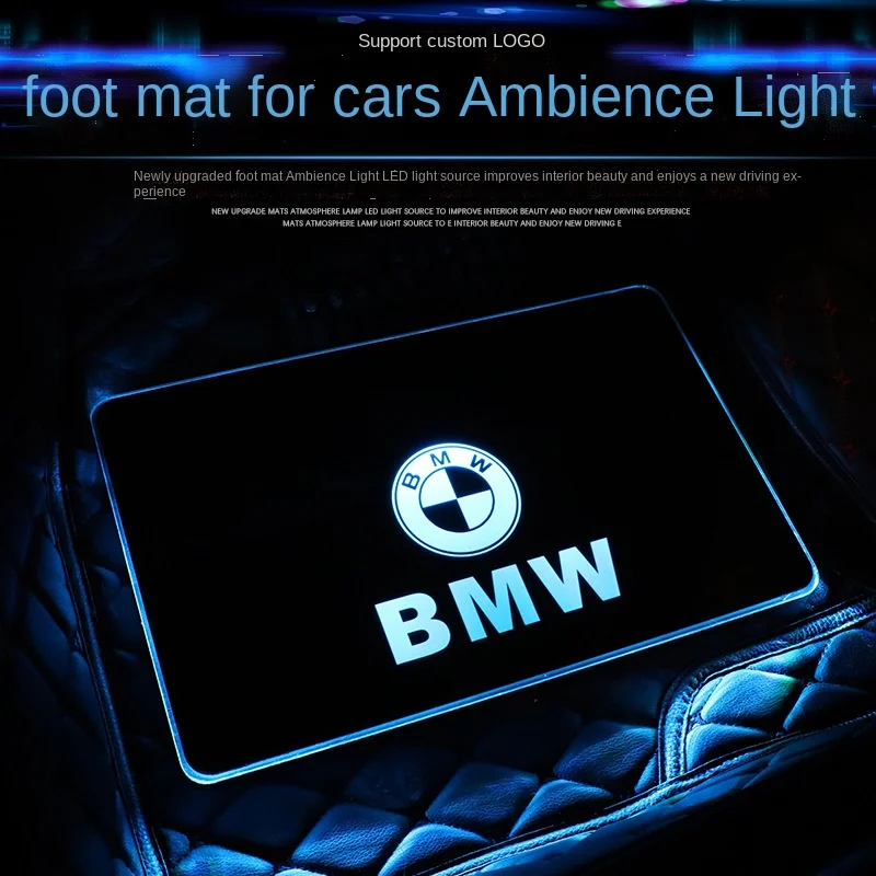 

Led Colorful Atmosphere Light Foot Pad Car Foot Sole Atmosphere Light Voice Control Free Modification Rhythm Car