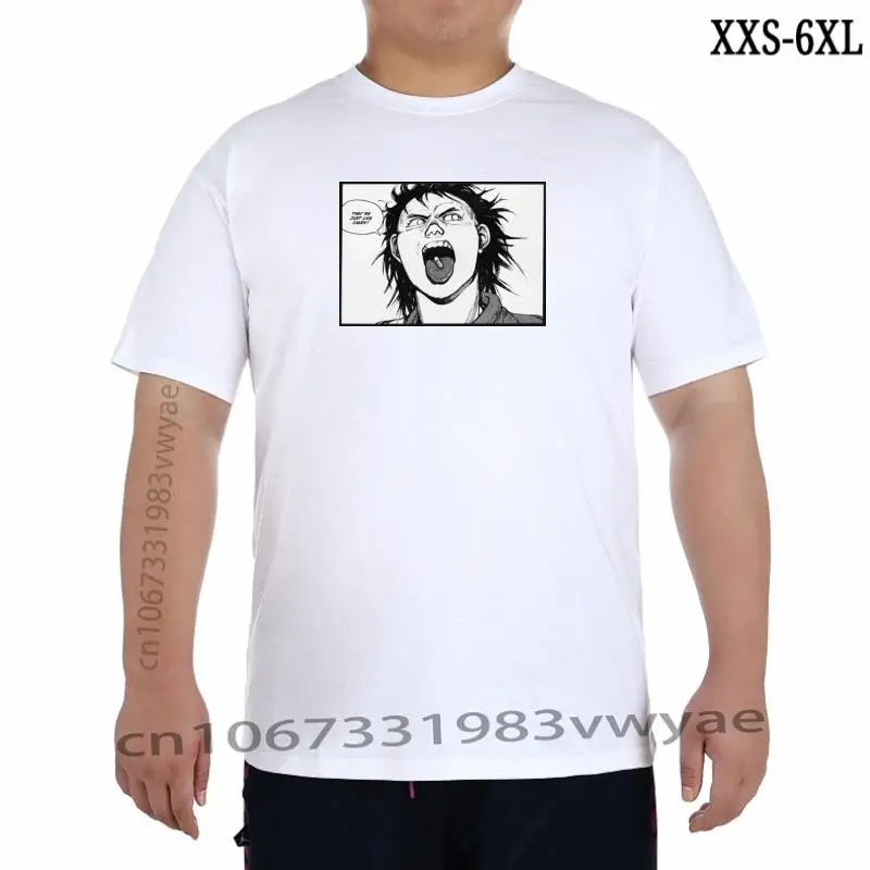 

Забавная футболка Akira, Мужская футболка из чистого хлопка с рисунком манги, женской манги, футболка с коротким рукавом, городская Нео Токийская футболка