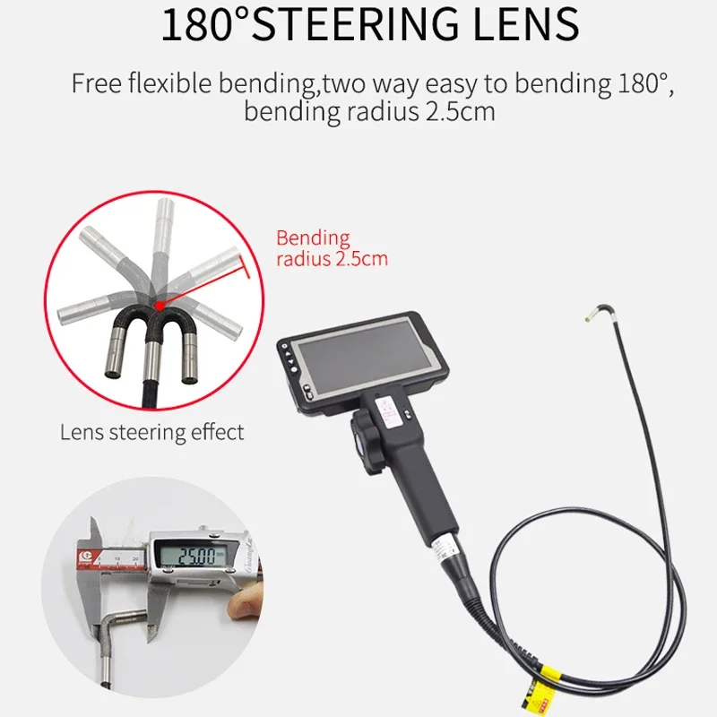 Инспекционная шарнирная эндоскопическая камера с камерой Micro Snake 5 мм