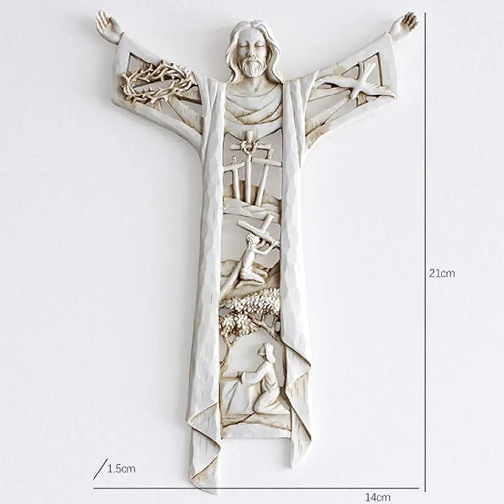 Настенный крест Risen Chryst распятие фигурки Иисуса вечерние кабины украшение для