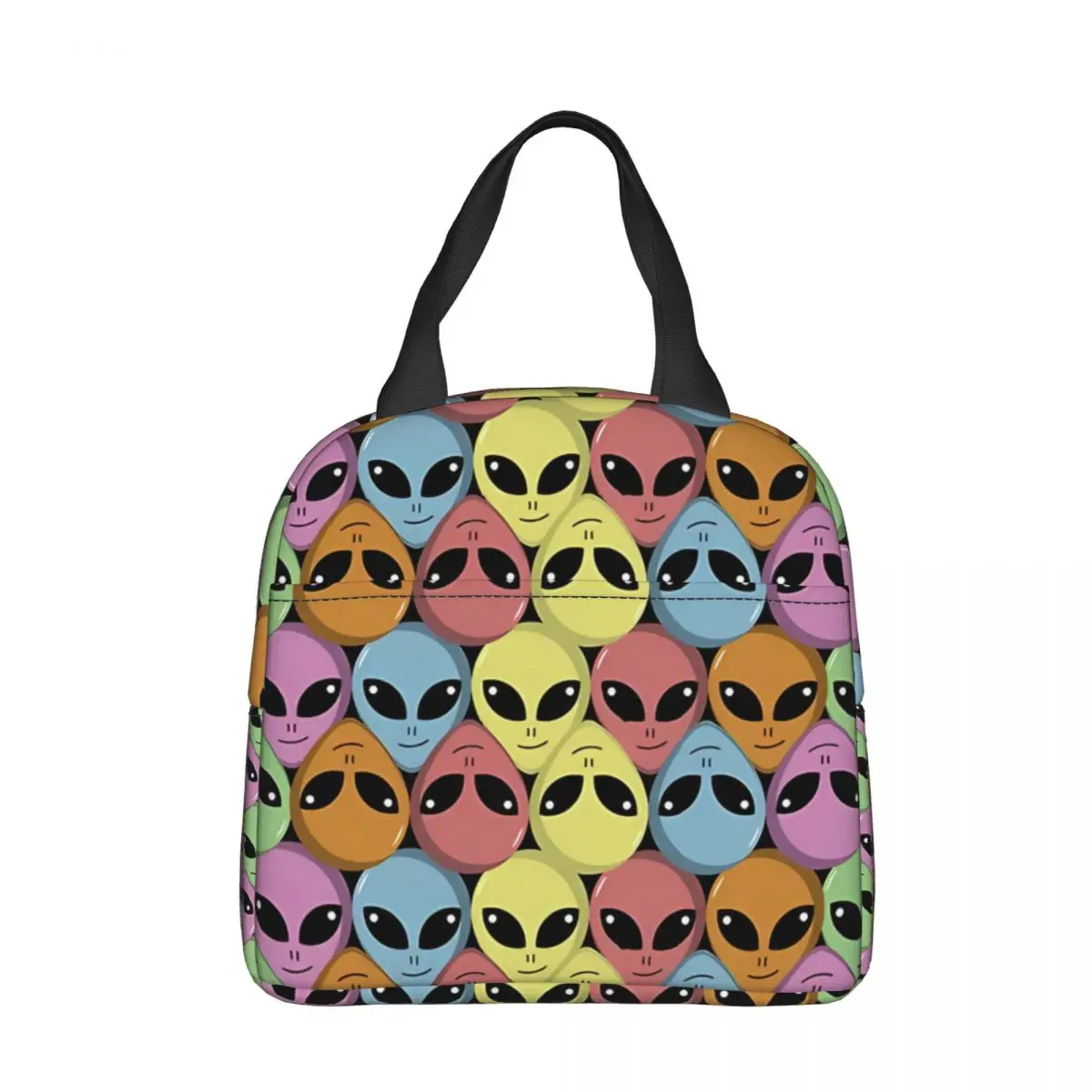 

Cool Alien Pattern Design Lunch Bag box Children Aluminum Bag Foil Portable Lunchbox