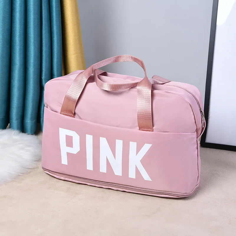 Multi-color Large Capacity Waterproof Fashion Trend Portable Fitness Travel Bag Duffle Wear Tie Rod Bag Portable Storage Bag
