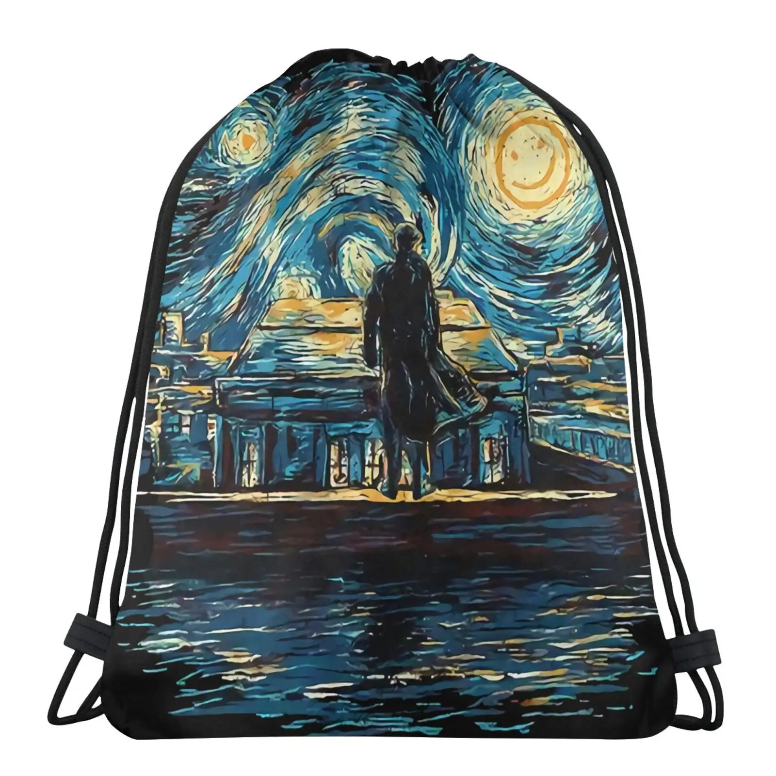 

Мужской рюкзак Sherlock с рисунком звездной ночи Ван Гога