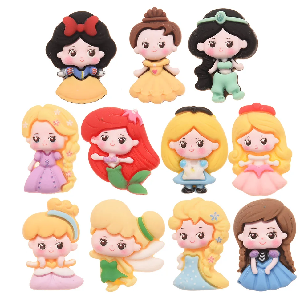 

20PCS 1inch Mini Princess No Hair Clips Hair Accessories Hairbows Snap Clips Making Flowers Bowknot Barrette Hair Rope Center