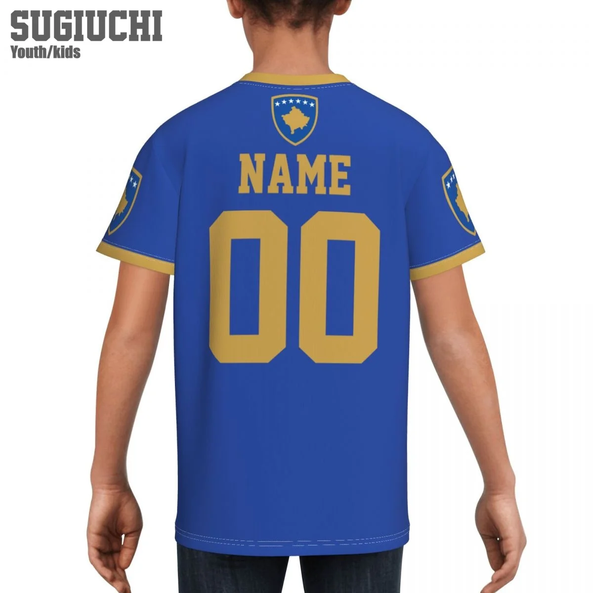 Пользовательское имя номер Косово флаг эмблема 3D футболки для детей молодежные