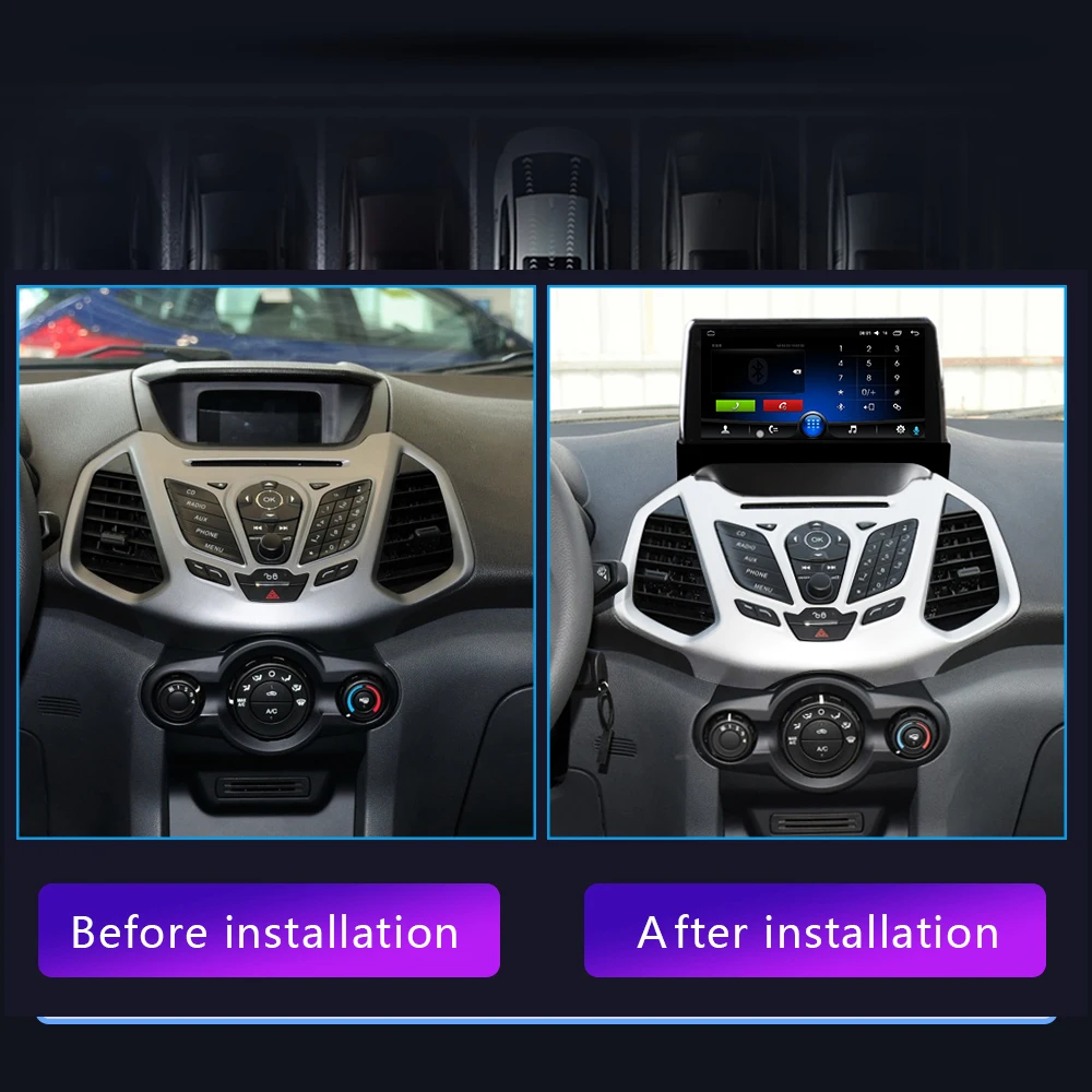 Автомобильный мультимедийный плеер для Ford Ecosport 2013 2014 2015 2016 2017 Android 11 GPS-навигация