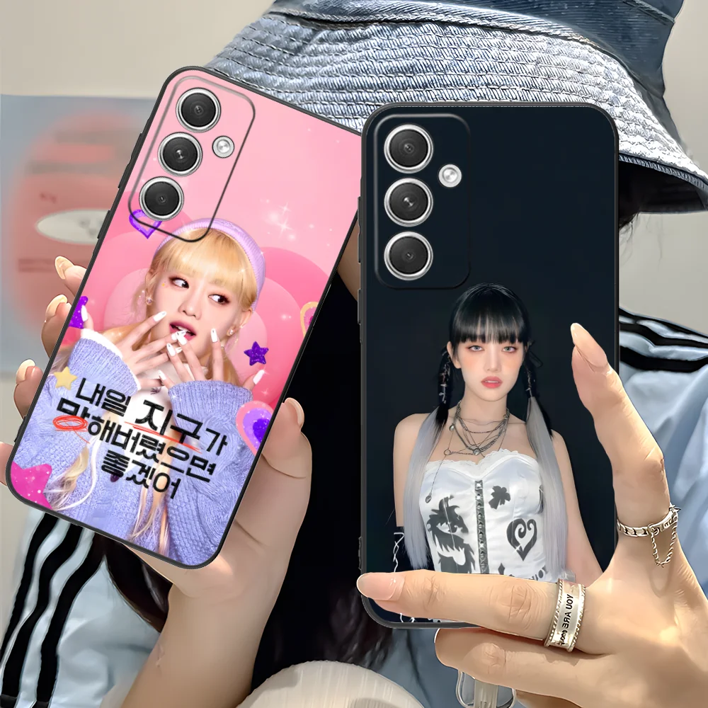KPOP idle Minnie Phone Case for Samsung Galaxy S24 S23 S22 S21 S20 S10 S9 Plus FE Ultra Lite Black Cellphones Cover