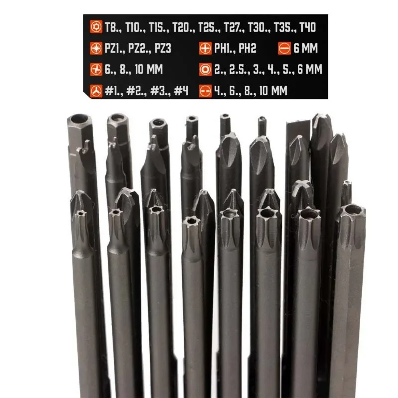 50 шт. набор сверхдлинных бит 75 мм