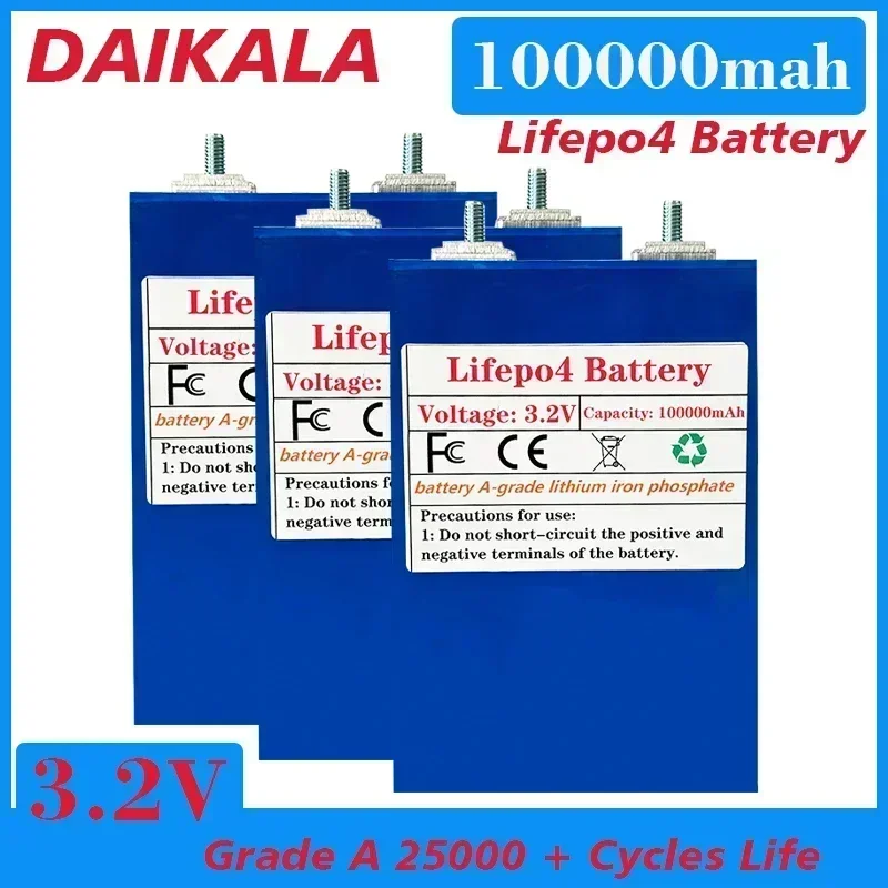 Аккумулятор Lifepo4 3,2 В, 100 Ач, высококачественная литий-железо-фосфатная тележка для кемпинга, тележка для гольфа класса А, внедорожная солнечная ветровая яхта (art.: 3920ca5fee8d3) - 3920ca5fee8d3
