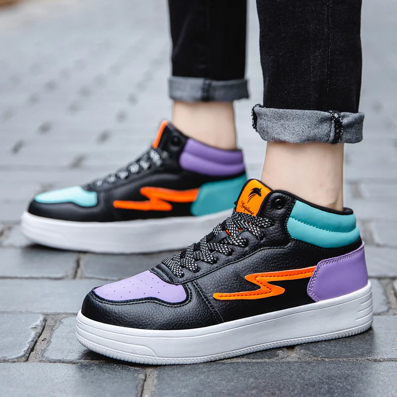 

2022 New Men's Casual Shoes High Quality Breathable Non-slip Lace-up Sneakers Platform Male Shoes Large Size Heighten Shoes