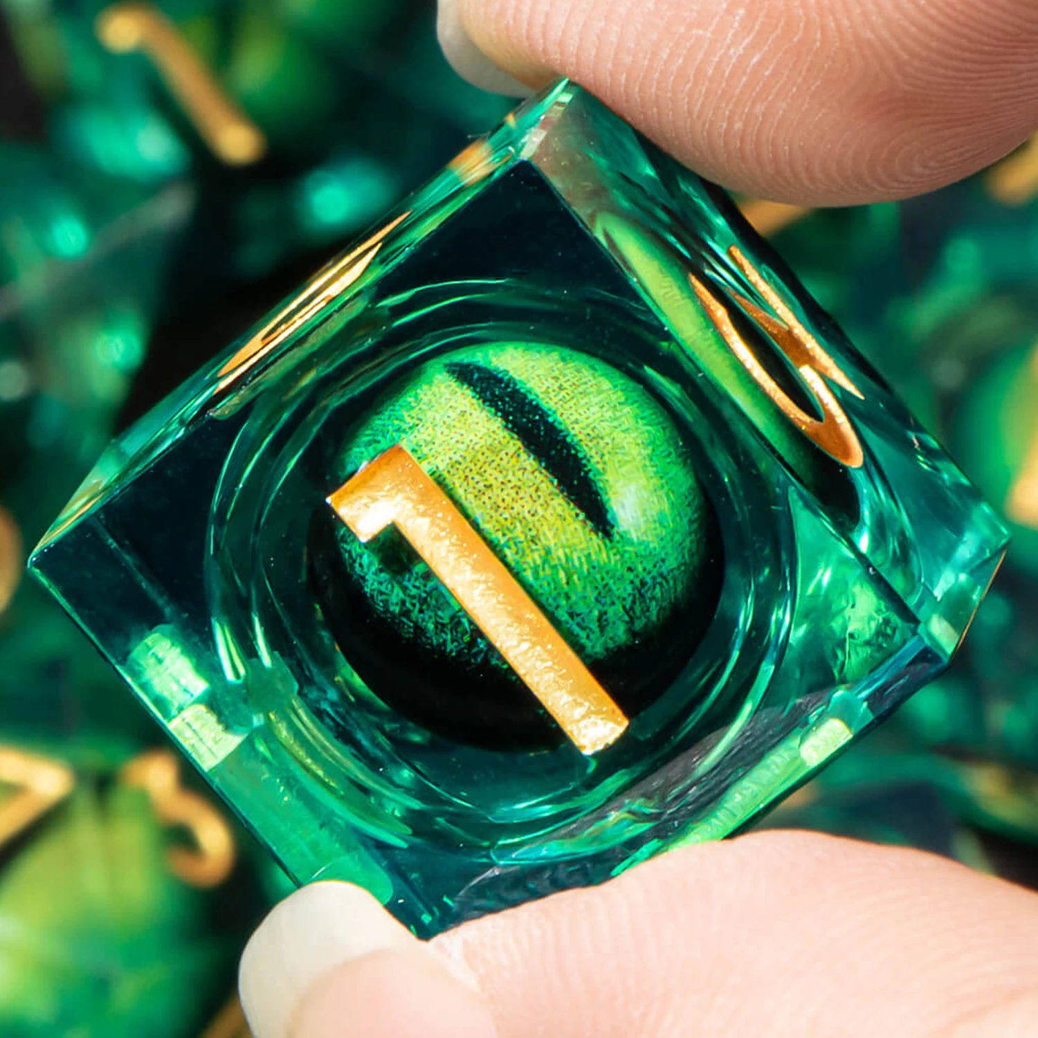 Набор костей из смолы DND с острыми краями D &amp ролевые игры жидкий поток глаз