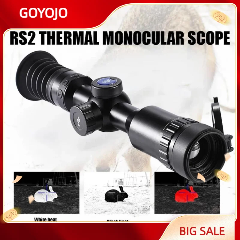 

RS2 Thermal Imaging Riflescope Gun Sights R Resolution 25mm/35mm Foucus Rifle Long Range Infrared Scope Outdoor Hunting