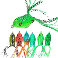 1pcs frog silicone soft bait fishing lures 14g 6cm frog spinner squid thunder jig soft bait sea fishing tackle