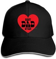 best dad ever red unisex hip hop baseball cap golf trucker baseball cap adjustable peaked snapback sandwich hat black