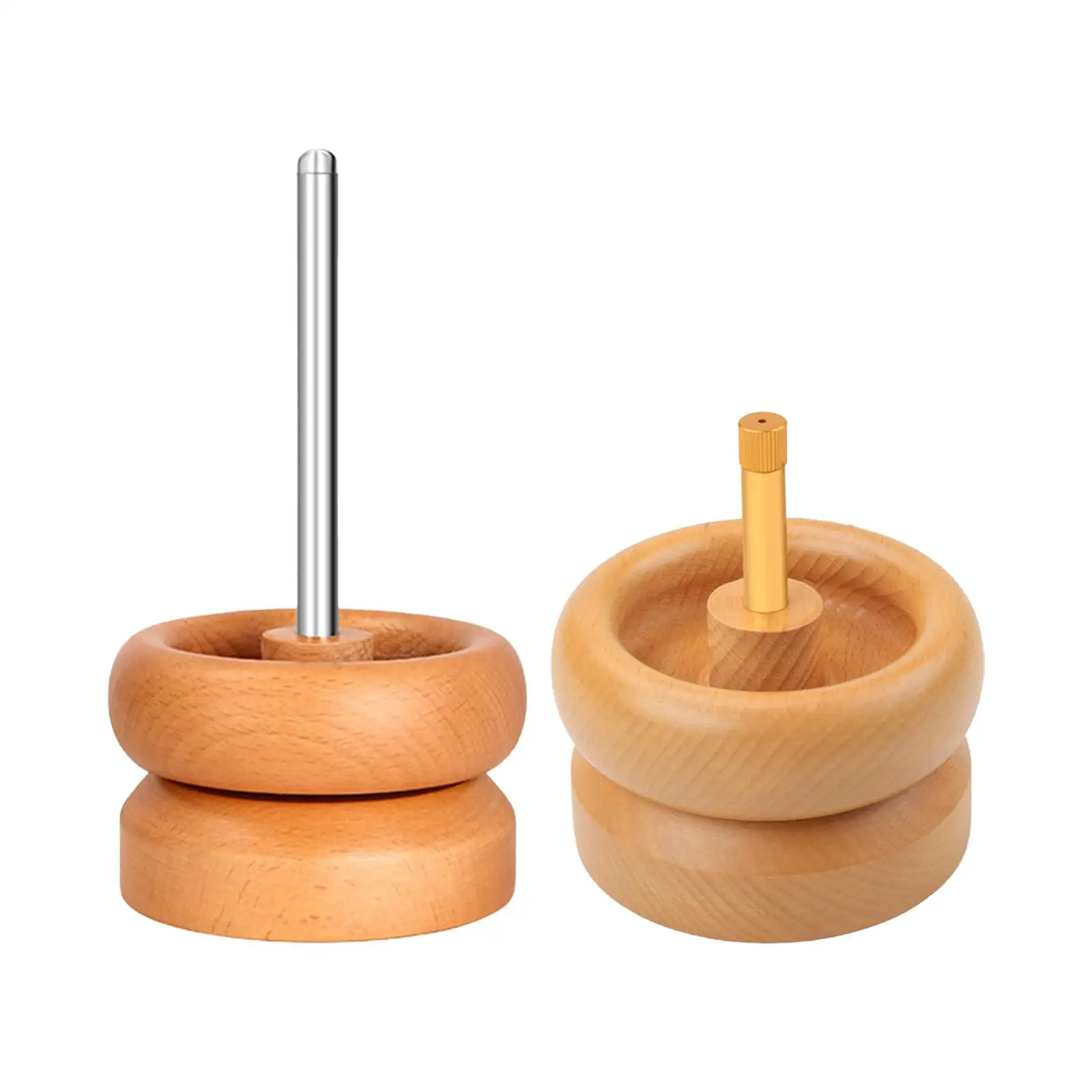 

2 Pieces Wooden Bead Spinner Jewelry Making Spins DIY Jewelry Making Tools Bead Spinner Bowl for Stringing Necklace Sewing Tool