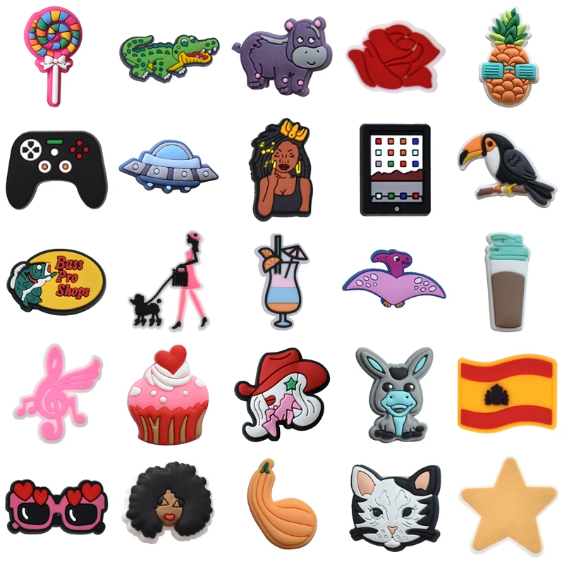 

Set Jeans Shoe Charms Gifts Women Charm Boy Kids Men Wholesale Bulk Para Pins Decorations for Crocs Shoes Accessories Girl Packs