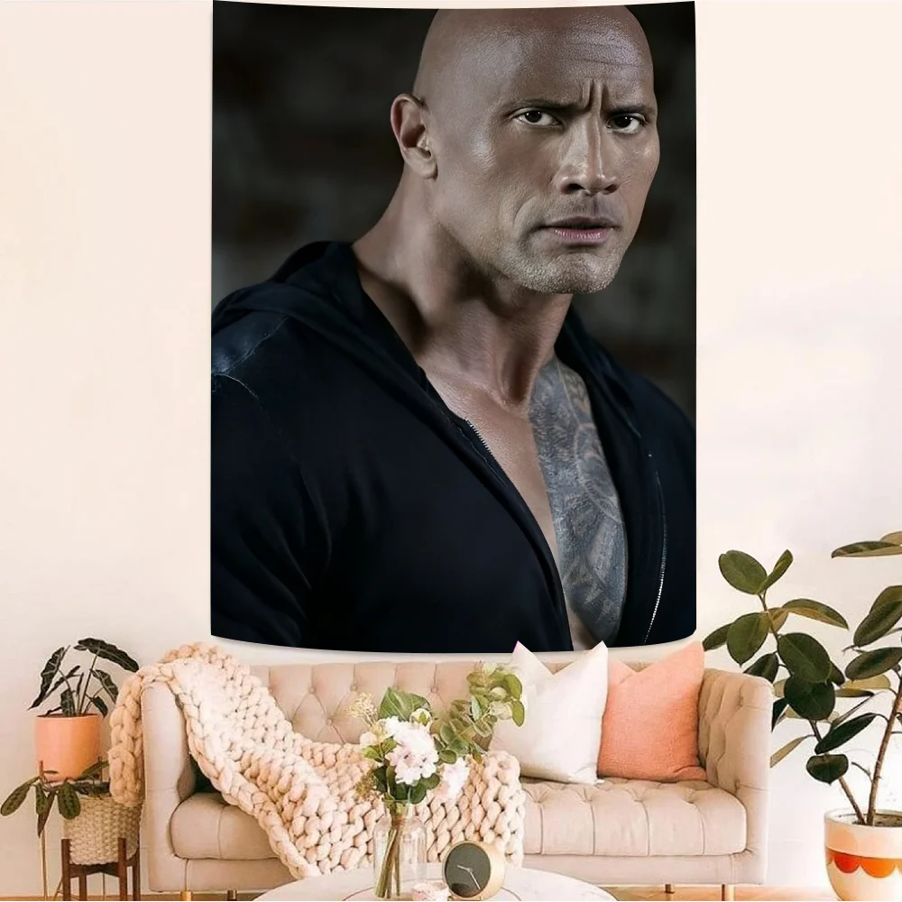 Гобелен в стиле аниме The Rock ест для гостиной дома и общежития Decor Home