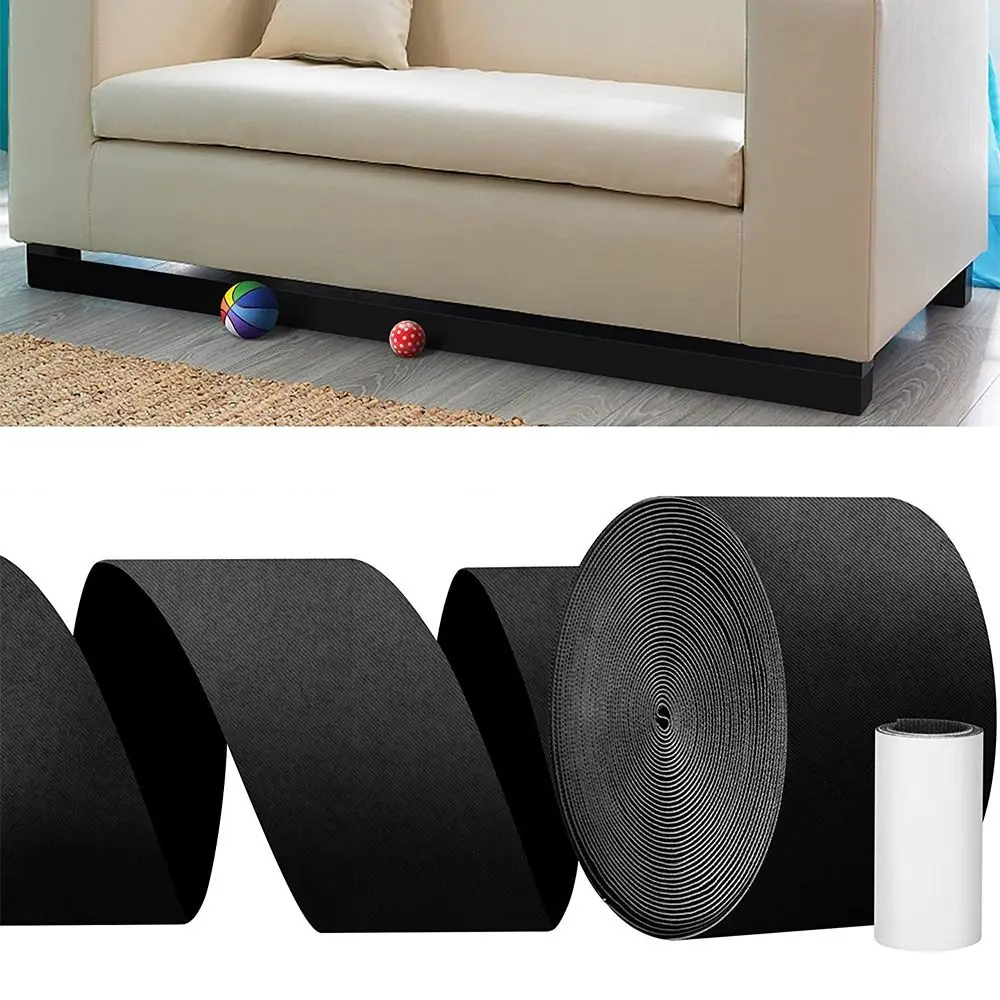 

3/6m Dustproof Adhesive Strap Stopper Bed Bottom Strip Gap Bumper Baffle Sofa Toy Blocker Avoid Sliding Under Couch