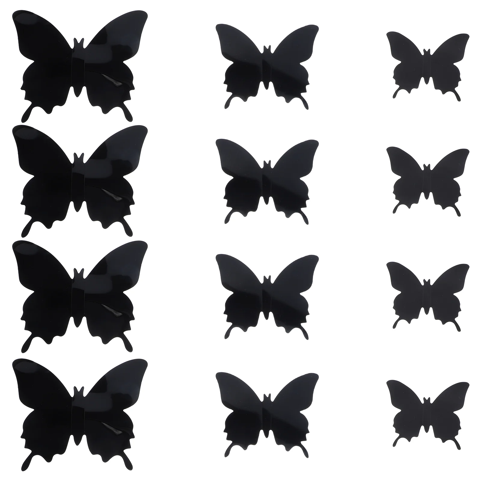 

12 Pcs Sticky Butterfly Wall Stickers Girls Decals Bedroom Decorations Removable Butterflies Home Crafts