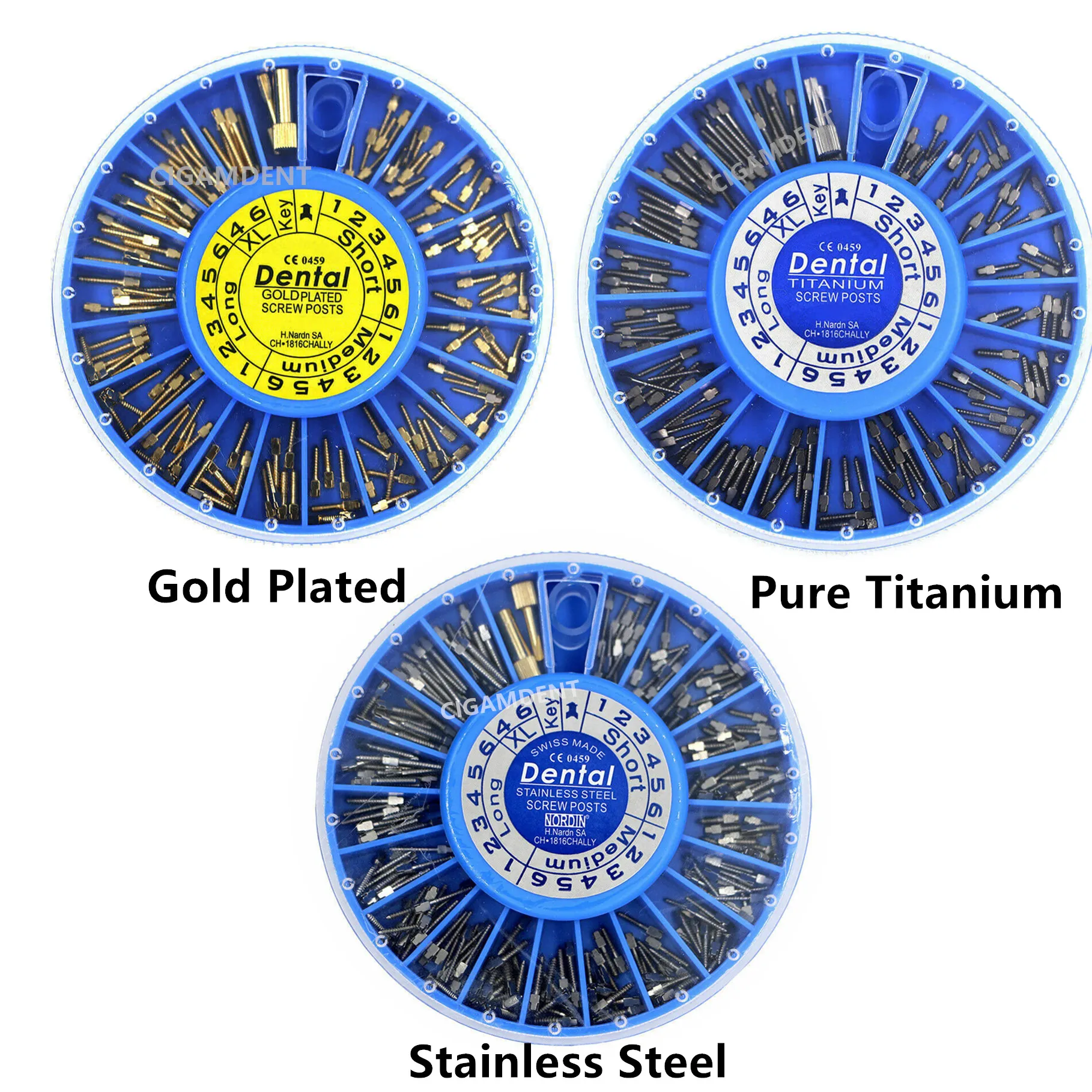 1 коробка стоматологические эндодонтические конические винтовые штифты для