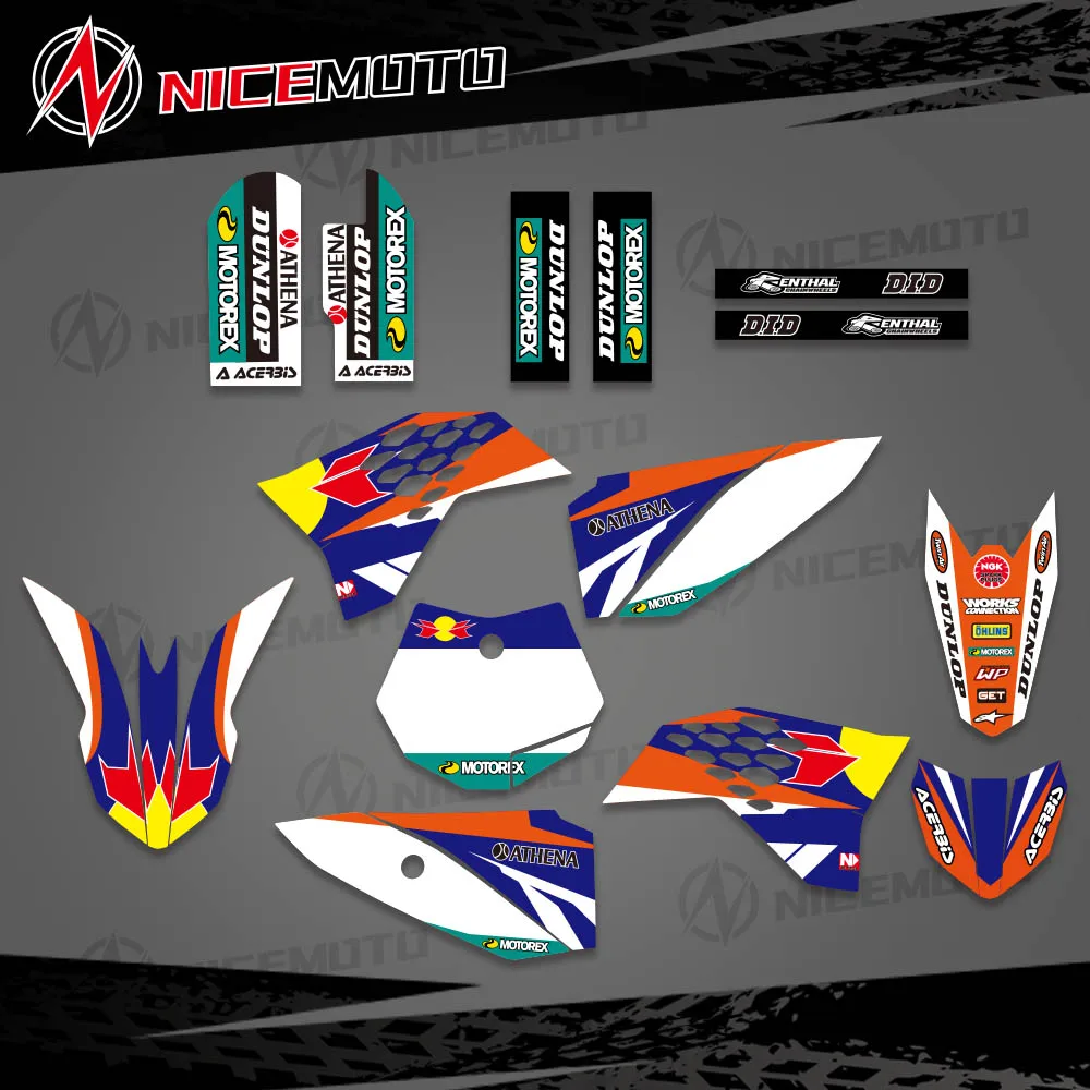 

NICEMOTO Motorcycle Grphics DECALS STICKERS With Backgrounds For KTM SX50 SX 50 KTM50 2009-2015 Motocross Dirt Bike