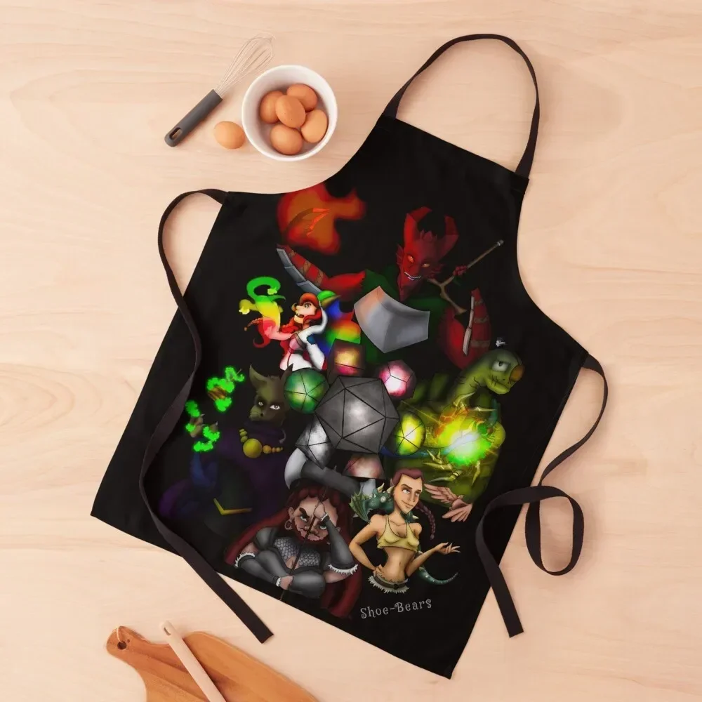 Фартук для семейной вечеринки DnD женские платья вещи дома и кухни фартук маникюра