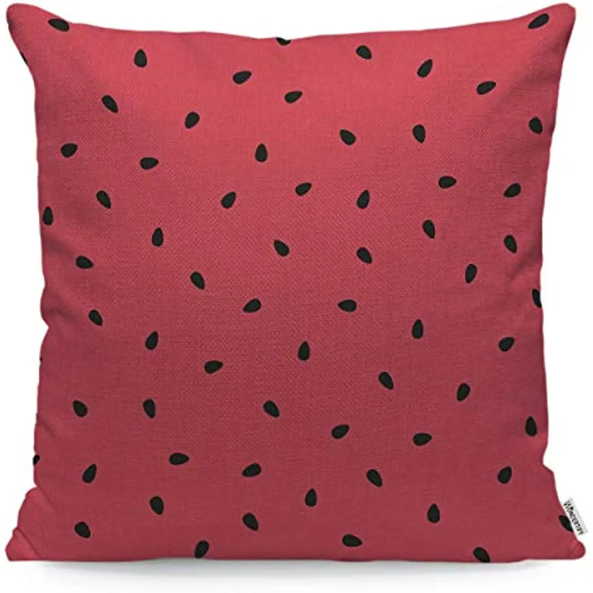 Fruit Watermelon Background with Black Seeds Summer Pillow Case for Decorative Home Farm House18x18 Inch