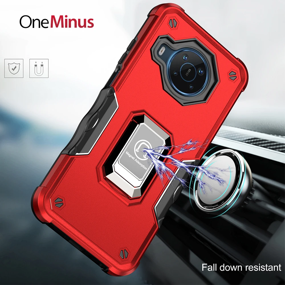 

Heavy Duty Full Cover For Nokia X100 Case With Magnetic Ring Car Holder Shockproof Phone Coque Fundas Luxury military grade Skin