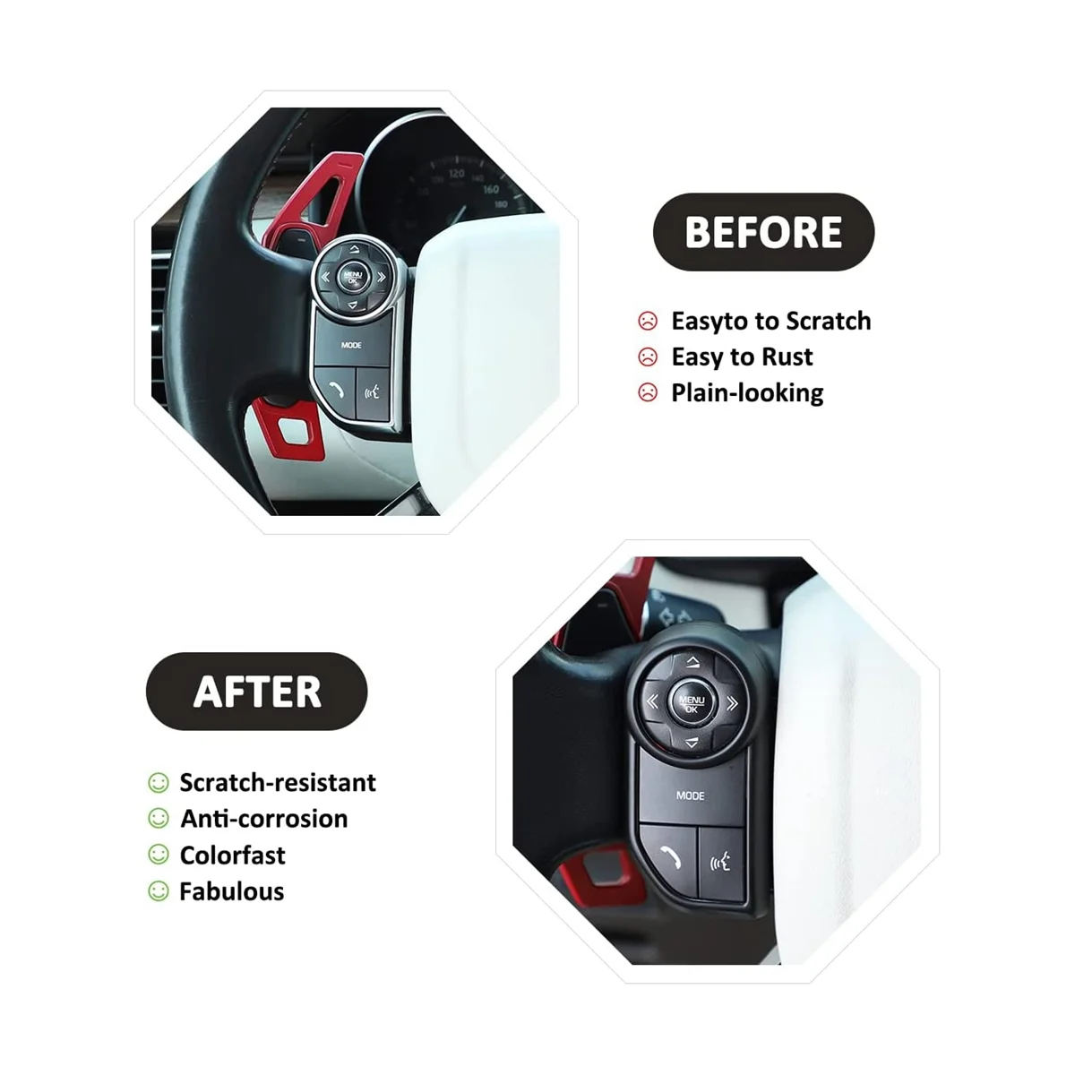 4 шт. Обложка для рулевого колеса автомобиля 2017-2018