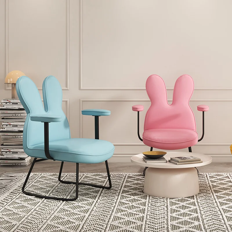 

Стул для гостиной со спинкой и подлокотником, мебель для дома, стул для столовой с кроличьими ушками, стул для макияжа, для гостиной