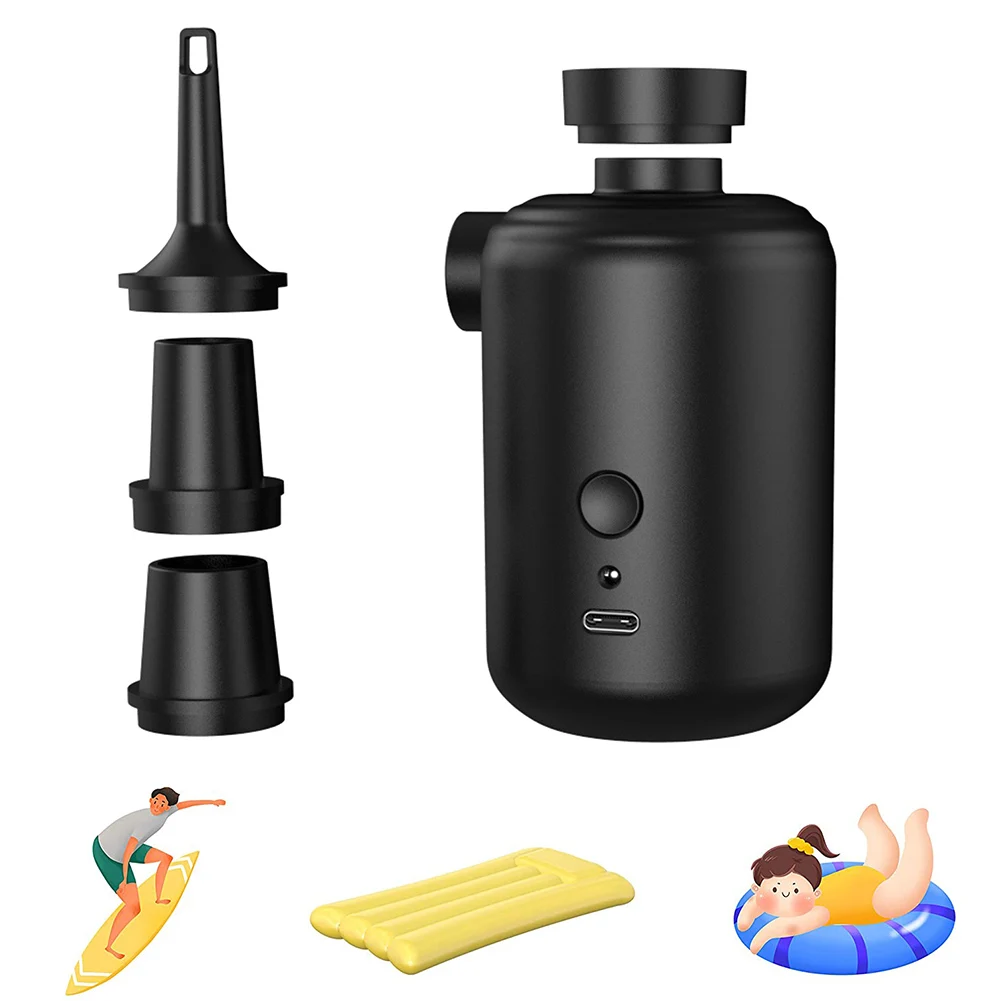 

Компрессор Воздушный Аккумуляторный с 4 насадками и зарядкой от USB