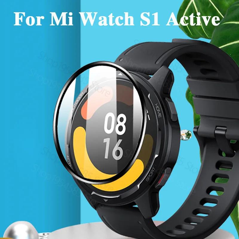 3D защитная пленка из мягкого стекловолокна для XiaoMi Watch S1 Active на весь экран Mi Protector -