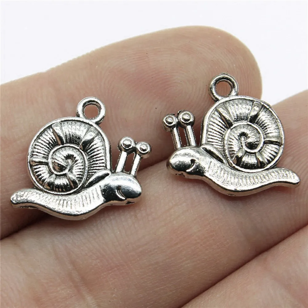 10 шт. подвески в виде улитки для изготовления ювелирных изделий 16 х18 мм