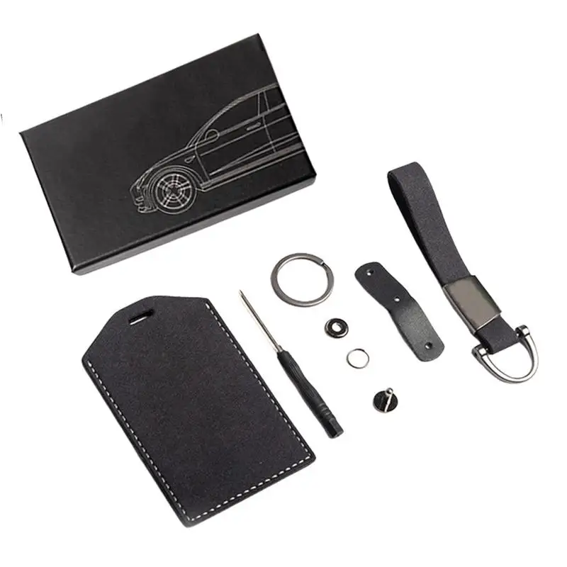 

Key Card Protector Car Key Card Holder Key Ring Bag Chain Clip For Model 3 Y Easy To Use Scratch Resistant Fashionable Keychain