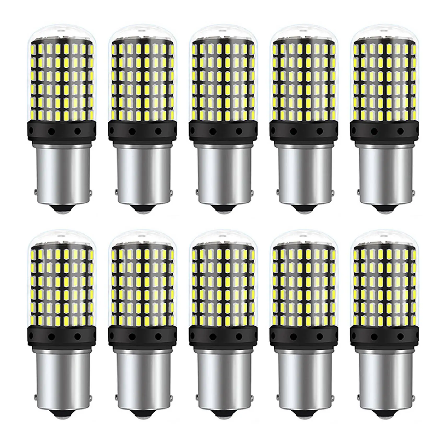 

10 шт. 3014 144Smd Canbus 1157 BAY15D P21W 1156 BA15S BAU15S PY21W T20 7440 7443 W21W светодиодный ные лампы поворотный сигнал автомобиля светильник