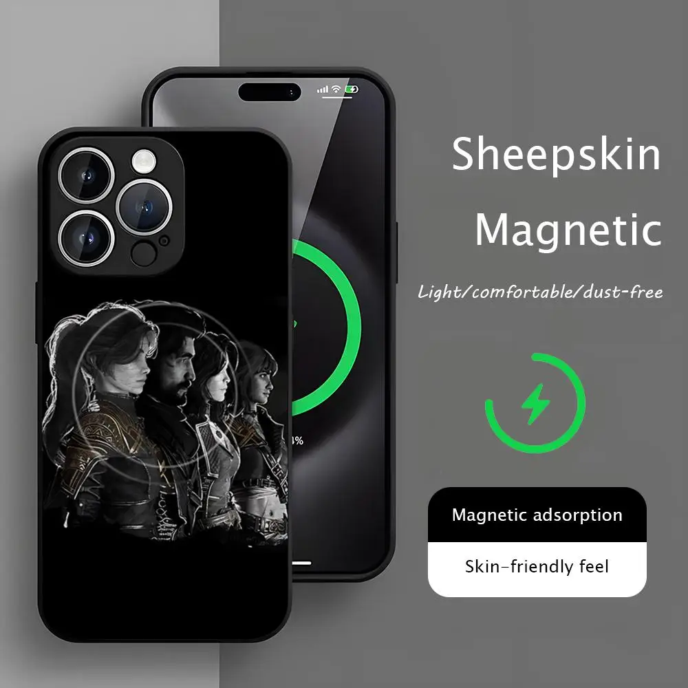 Фото Популярный чехол для телефона Expedition 33 Game для iPhone 17 16 15 14 13 12 11 Plus Pro Max, высококачественный, роскошный, из овчины, с поддержкой MagSafe №2