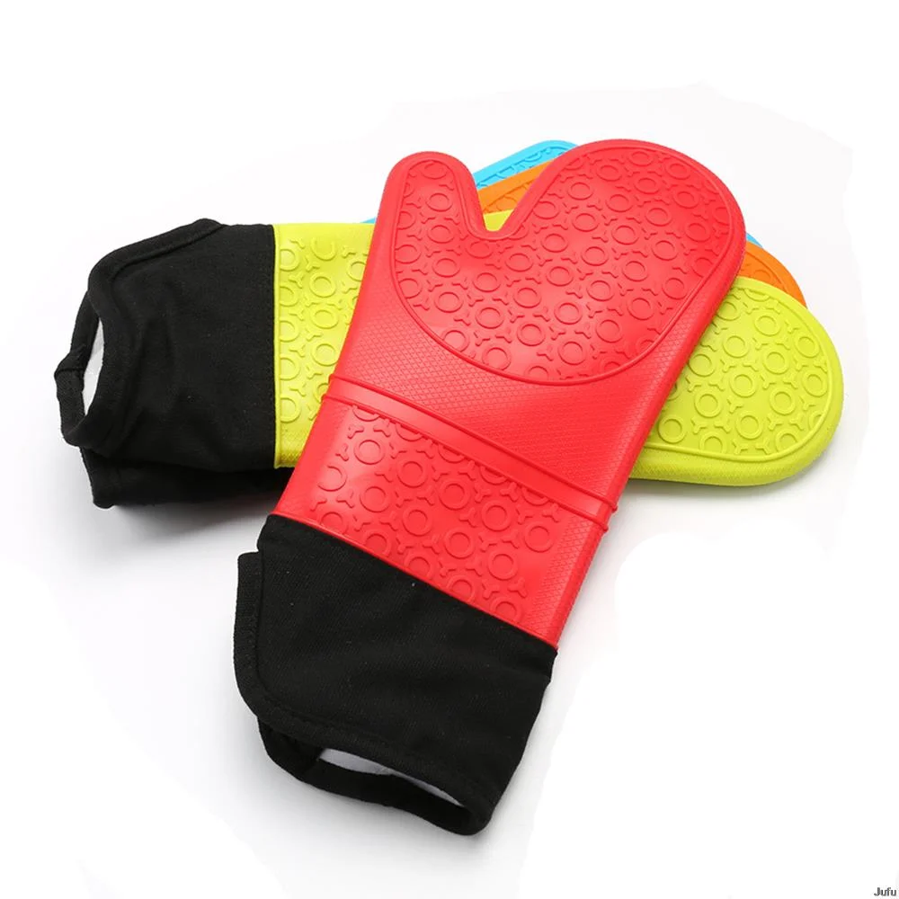 

1pc Microwave Glove Silicone Potholders Heat Resistant Insulation Kitchen Oven Mitts Anti Heat Glove Silicone Handles For Pots