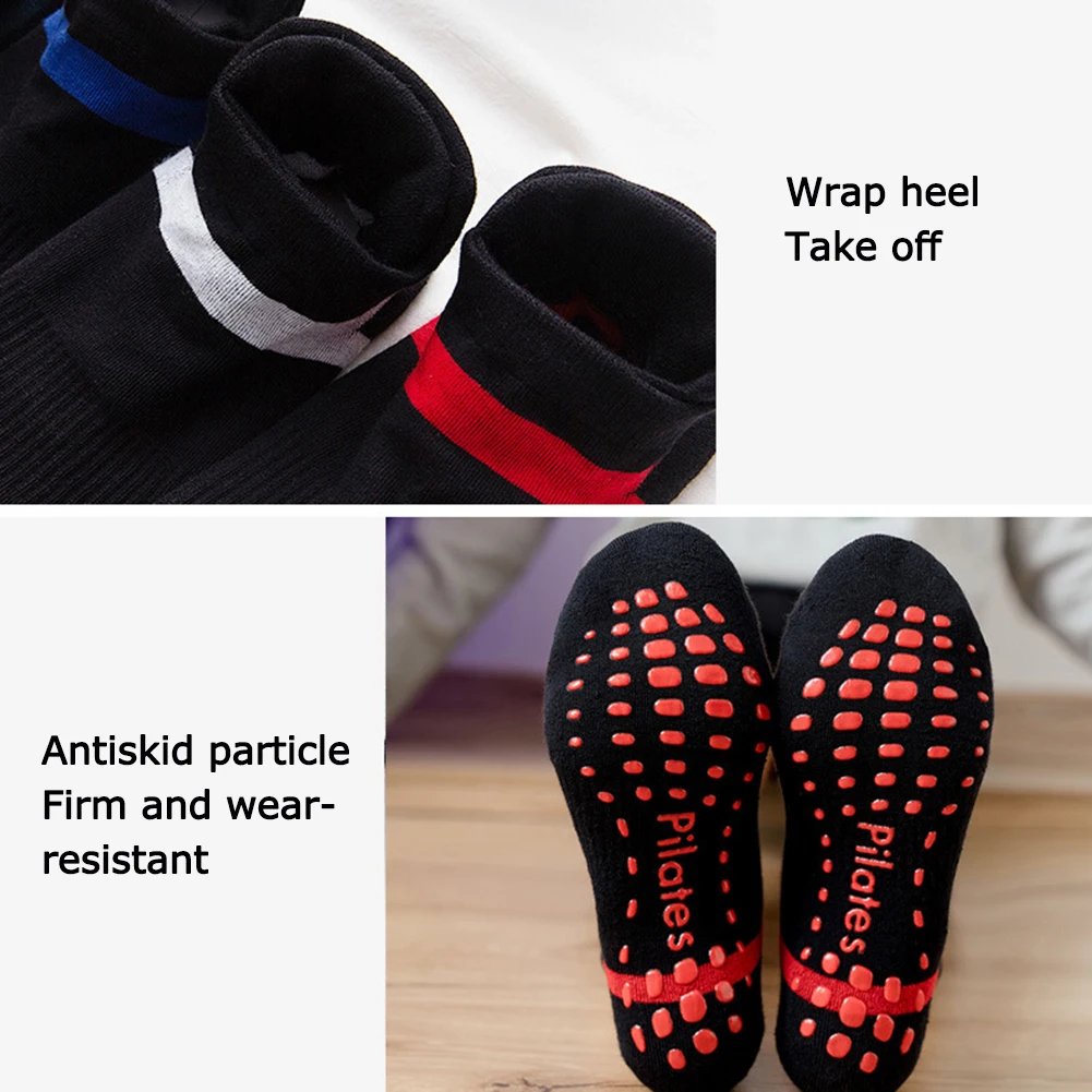 2 шт. хлопковые женские носки для йоги Женские Дышащие нескользящие спортивные