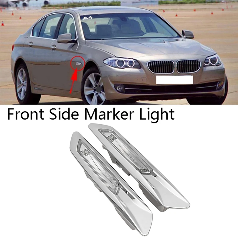 

1 пара, автомобильные передние и боковые Габаритные светильник 63137154168 63137154170 для BMW 5 серии F10 F11 F18 2011-2013