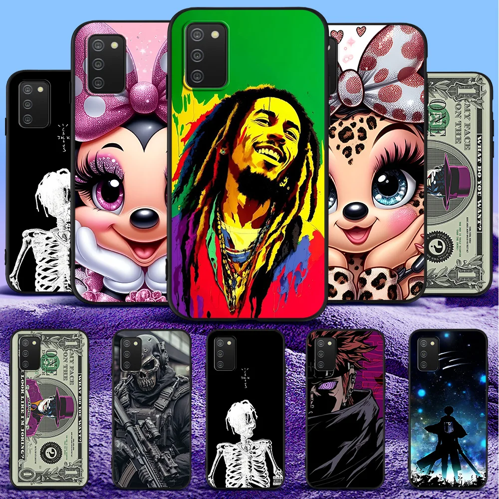 Чехол для Samsung A02s чехол телефона Galaxy GalaxyA02s SM-A025F a025 6 5 дюйма черный из ТПУ с милым