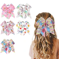 korean hair ties girls cartoon funny bunny print scrunchies rubber band hair rope fashion kids headwear girls hair accesorios